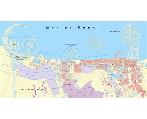 Maps Of Dubai Detailed Map Of Dubai City In English Maps Of Dubai ...