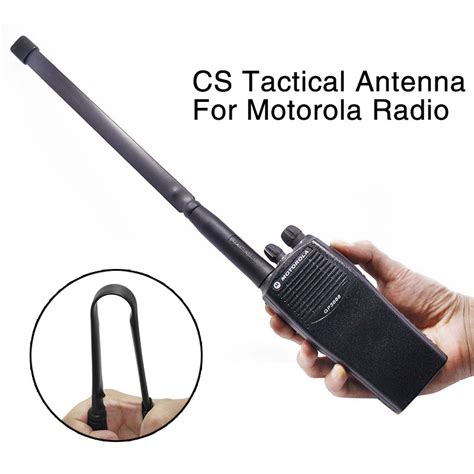 Motorola MX type Connector UHF VHF Dual Band Foldable CS Tactical Antenna Walkie Talkie Radio ...