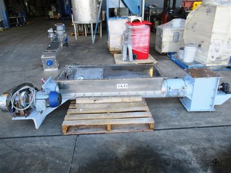 Used Trough Screw Conveyor 250mm Dia x 2350mm L Screw Conveyor in ...