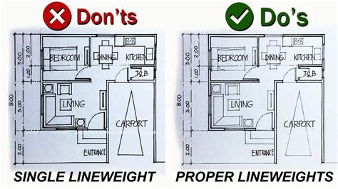 Image Result For Plain Floor Plan With Lineweight Floor Plans – Otosection