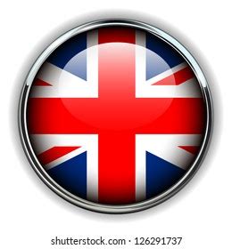 United Kingdom Uk Flag Button Stock Vector (Royalty Free) 126291737 | Shutterstock