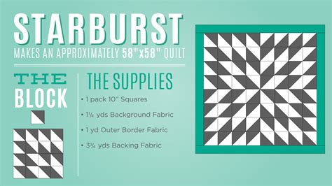 New Friday Tutorial: The Starburst Quilt | Missouri Star Blog