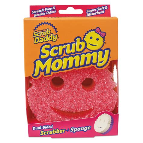 Scrub Daddy Scrub Mommy Sponge, Pink, 1ct Sponge, Soft in Warm Water, Firm in Cold - Walmart.com