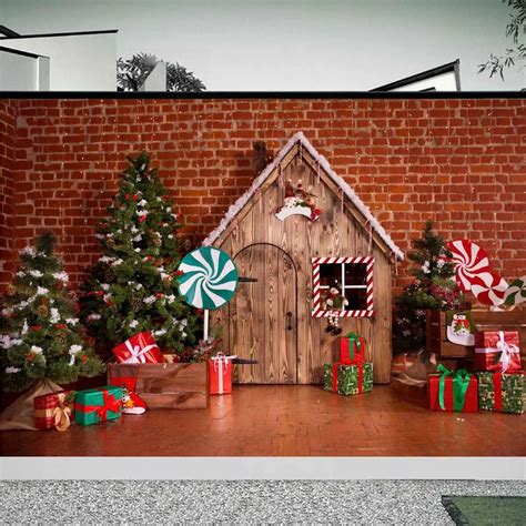 2.1x1.5m Christmas Backdrop Decoration Christmas Photography Backdrops Christmas Tree Photo ...