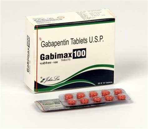 GABIMAX Gabapentin 100mg Tablet, For As Prescribed, Treatment: Pain And Epilepsy at Rs 380/strip ...