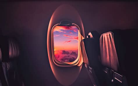 3840x2400 Beautiful Sunset Through Airplane Window 4K ,HD 4k Wallpapers ...