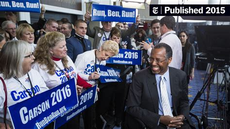 Ben Carson Says He’ll Seek 2016 G.O.P. Nomination - The New York Times