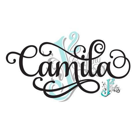 Camila SVG / EPS / PNG cut file | Etsy