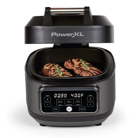 PowerXL Grill Air Fryer Home, Black, 5.5 Quart - Walmart.com