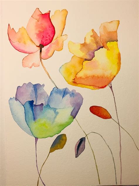 (kein Titel) - #aquarellmalen #Kein #Titel | Watercolor flowers ...