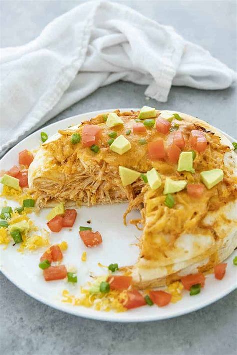 Chicken Enchilada Pie - The Salty Marshmallow