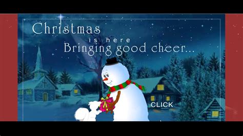 Merry Christmas Interactive E-Card - YouTube