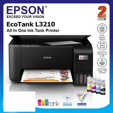 NEW EPSON L3210/L3250 PRINTER INK TANK 3 in 1 Print/Scan/Copy Photostat Colour Printer Save ink ...