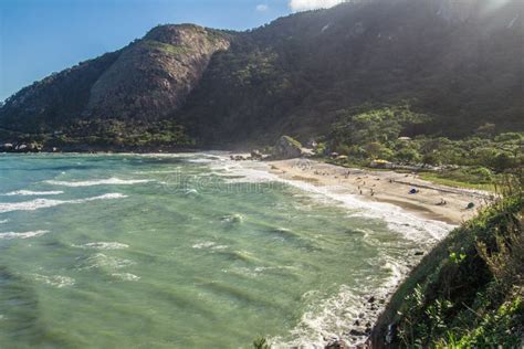 Prainha Beach in Rio De Janeiro Stock Photo - Image of seascape, tropical: 99023044