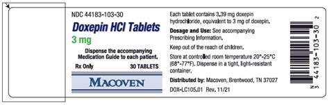 These highlights do not include all the information needed to use Doxepin HCl Tablets safely and ...