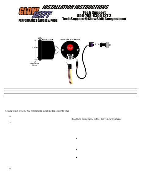 Glowshift Volt Gauge Wiring Diagram - Wiring Diagram