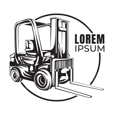 Forklift Truck Logo Vector, Forklift, Logo, Forklift Silhouette PNG and Vector with Transparent ...