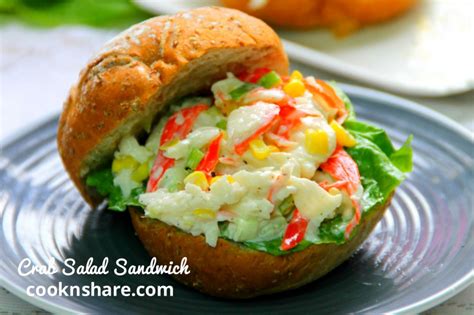 Crab Salad Sandwich - Cook n' Share - World Cuisines