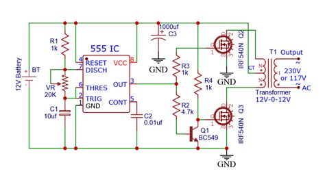 Simple Mosfet Inverter Circuit Diagram - Wiring Diagram