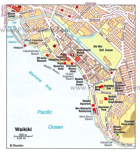 Map Of Waikiki | World Map 07