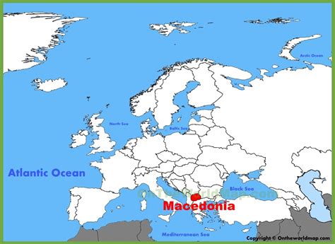 Macedonia location on the Europe map - Ontheworldmap.com