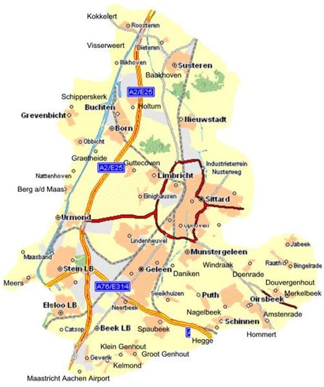 Sittard Geleen Map - Netherlands