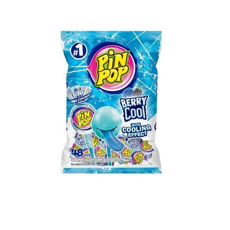 Pin Pop Lollipop Assorted 48Pack