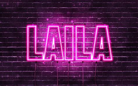 Download wallpapers Laila, 4k, wallpapers with names, female names ...