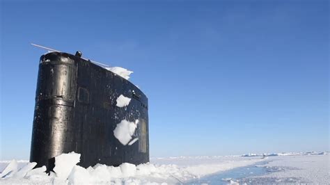 USS Hartford (SSN 768) surfaces at the Arctic circle for ICEX 2016 - YouTube