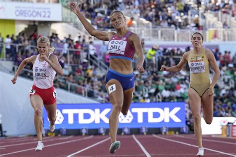 Women’s heptathlon: United States’ Anna Hall in 3rd place after Day 1 at World Athletics ...