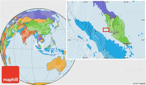 Political Location Map of Bagan Datuk