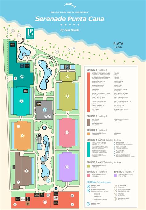 Resort Map | Serenade Punta Cana Beach & Spa Resort | Punta Cana, D.R.