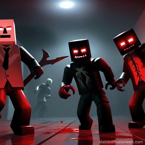 roblox game image that s a horror game about dangerous that are alive and they are trying to ...