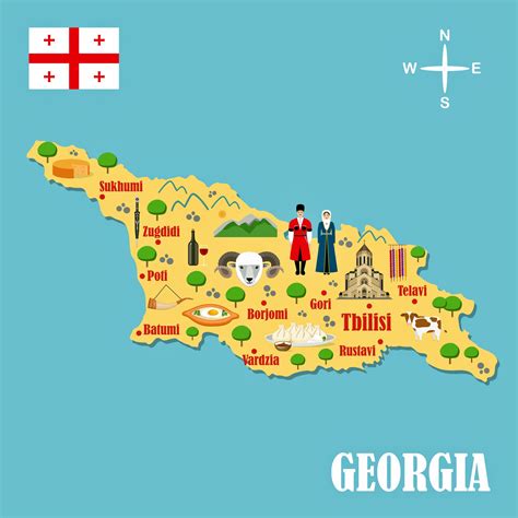 Georgia Attractions Map