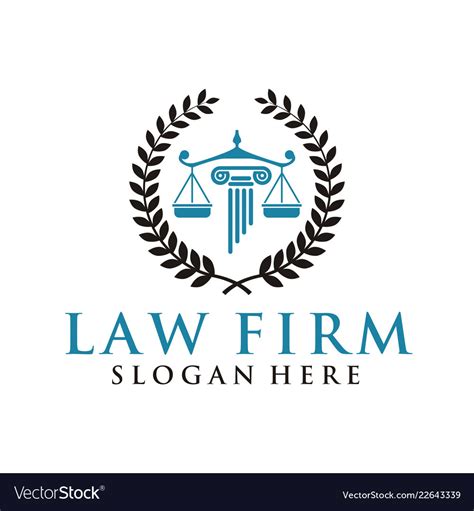 Law firm logo Royalty Free Vector Image - VectorStock