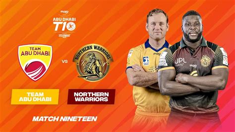 Match 19 HIGHLIGHTS | Team Abu Dhabi vs Northern Warriors | Day 9 | Abu Dhabi T10 Season 5 - YouTube