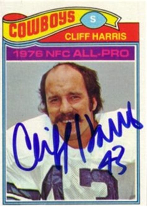 Cliff Harris autographed Dallas Cowboys 1977 Topps card - Retired Football Player Autographs