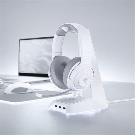 Razer Kraken X Mercury White Edition Ultralight Multi-Platform Wired Virtual 7.1 Gaming Headset ...