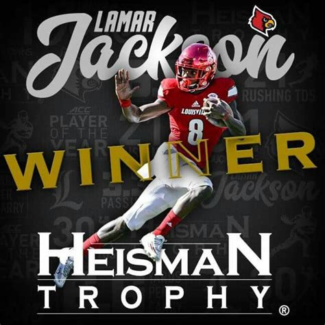 Louisville's Lamar Jackson is the 2016 Heisman Trophy Winner! #L1C4 # ...