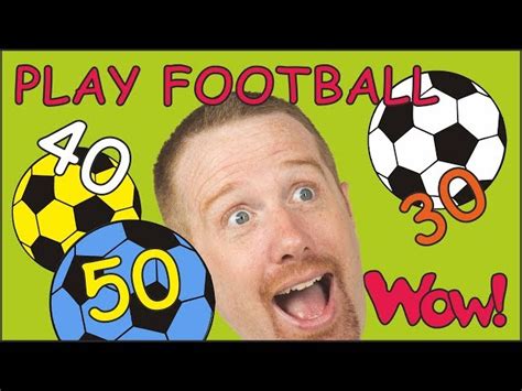 Play Football Numbers for Children NEW | English Story with Steve and ...