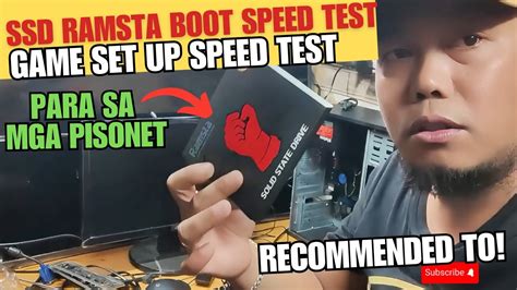 Ramsta SSD speeed test Boot And Games Installation.PangBudget Meal - YouTube