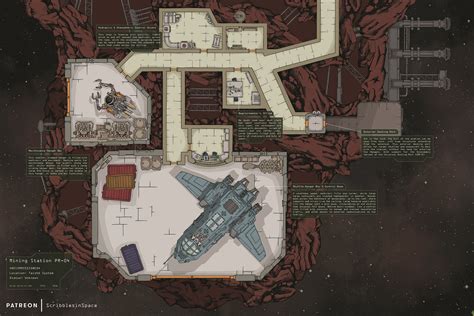 Mining Station: The Hangar : r/battlemaps