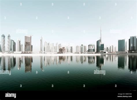 Skyline of Dubai Business Bay, UAE Stock Photo - Alamy