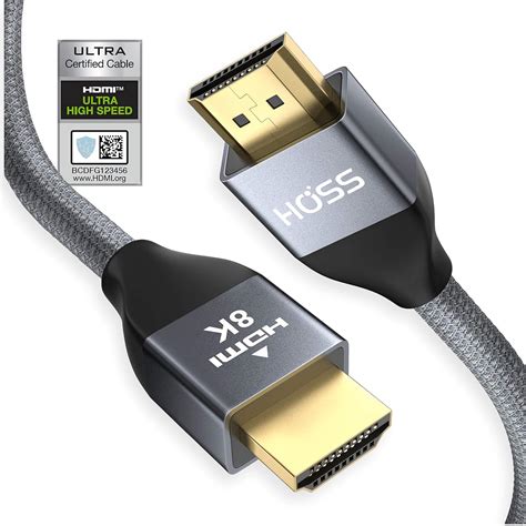 Hoss® 8K Certified 48Gbps Ultra High Speed HDMI 2.1 Cable, Best HDMI ...