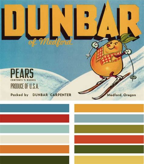 Poppy Gall Design Studio Blog · Skiing | Vintage colour palette, Retro ...