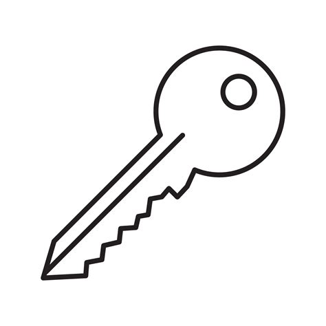 Key linear icon. Thin line illustration. Contour symbol. Vector isolated outline drawing 3761610 ...