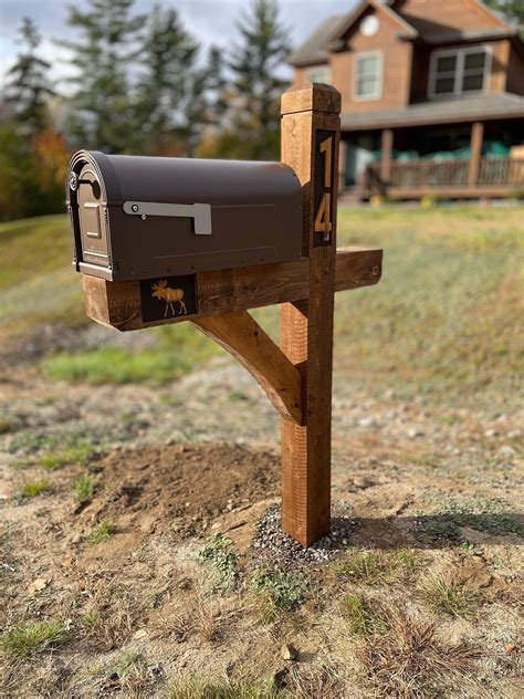 Country Mailbox Post Custom Handmade Rough Sawn Cedar Product Skus ...