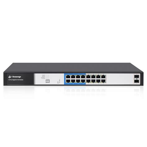 16 Port Gigabit PoE Switch Smart Managed Switch - Secureye