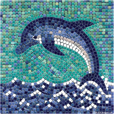 Dolphin with Ceramic Tiles - Mosaic Craft Kit - Artist Inspiration