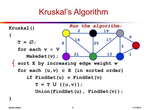 PPT - Kruskal’s Algorithm PowerPoint Presentation, free download - ID:6313378